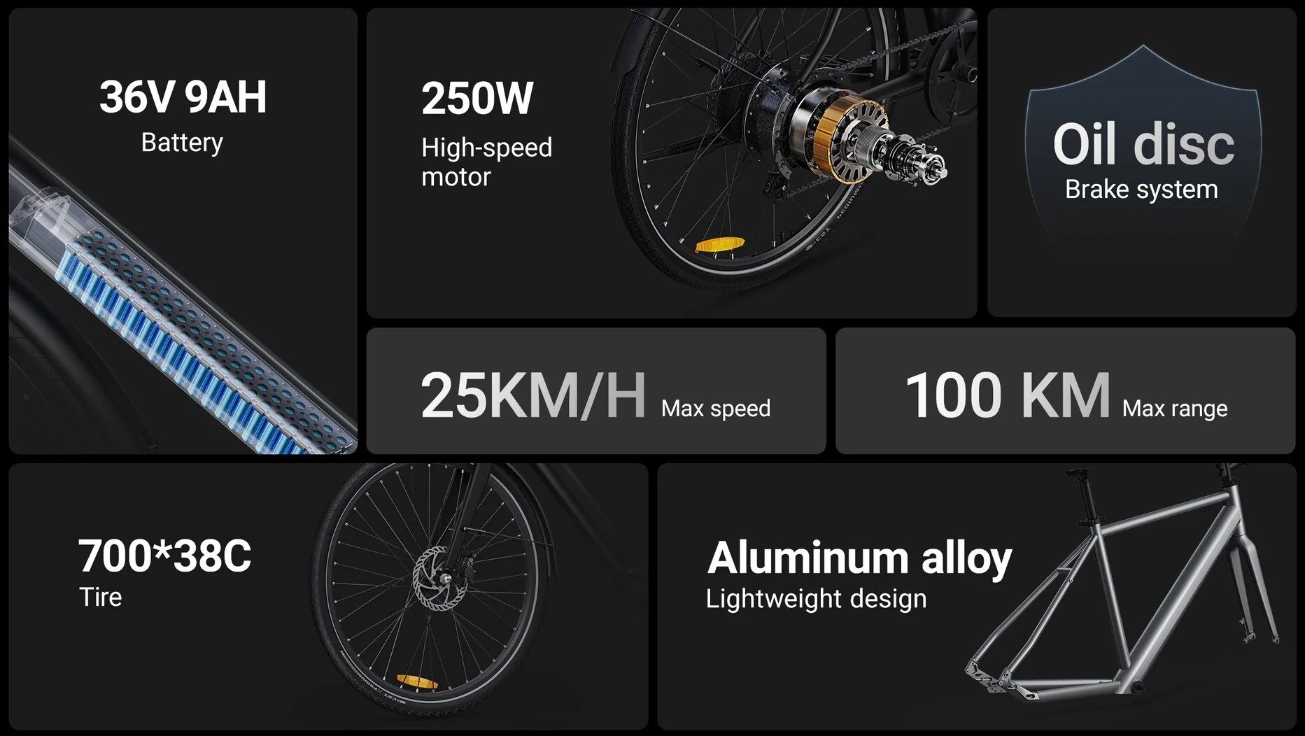 Lekki miejski rower elektryczny DYU Stroll 1 700C – 19,5 kg, zasięg do 100 km, silnik 250W 40 Lekki miejski rower elektryczny DYU Stroll 1 700C – 19,5 kg, zasięg do 100 km, silnik 250W 21