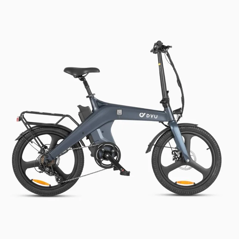 Rower Elektryczny DYU T1 20" Składany Magnez Zasięg 55km