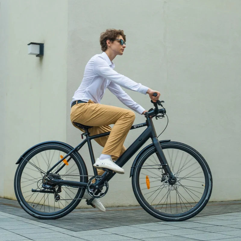 Alternative view of Lekki miejski rower elektryczny DYU Stroll 1 700C – 19,5 kg, zasięg do 100 km, silnik 250W