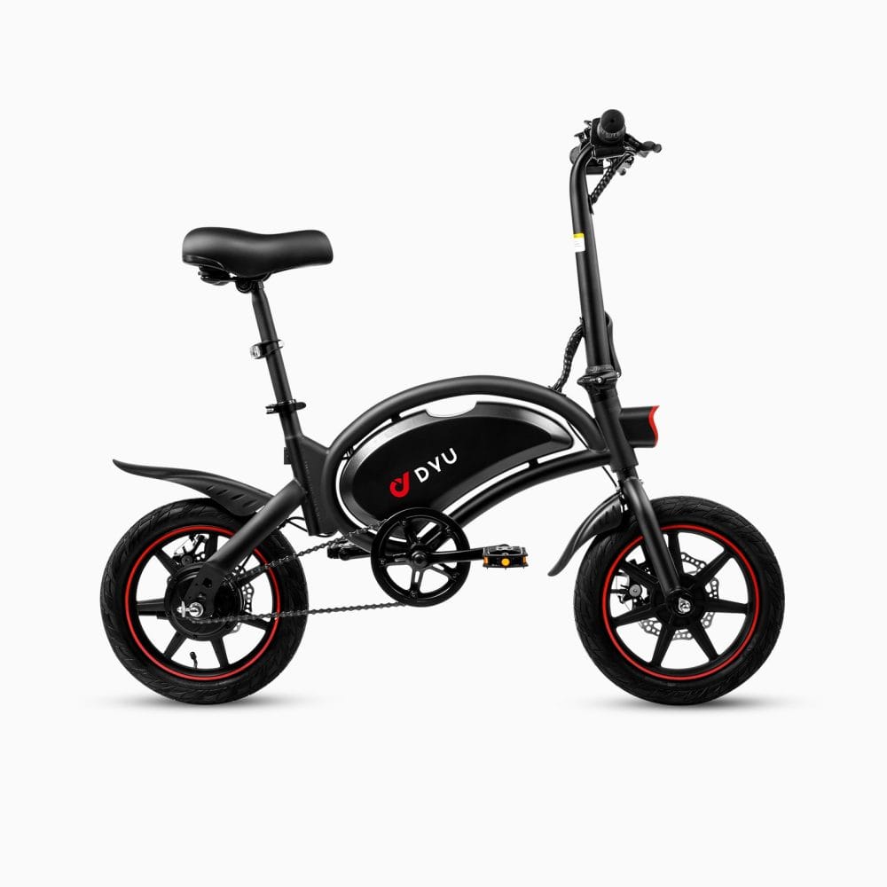 Rower Elektryczny DYU D3F 14" Mini Składany Zasięg 60km
