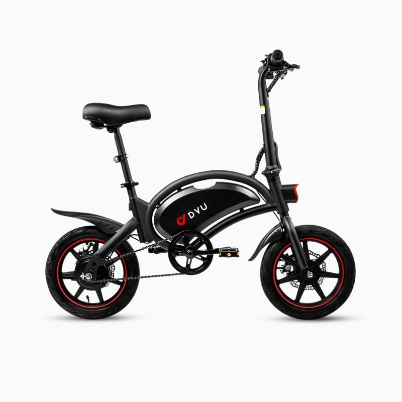 Rower Elektryczny DYU D3F 14" Mini Składany Zasięg 60km