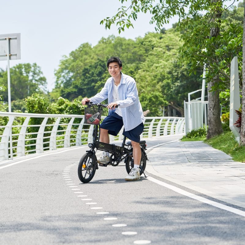 DYU A1F PRO – Składany rower elektryczny 250W, 36V, 60 km zasięgu, 21 kg, koszyk i bagażnik 23 DYU A1F PRO – Składany rower elektryczny 250W, 36V, 60 km zasięgu, 21 kg, koszyk i bagażnik 10