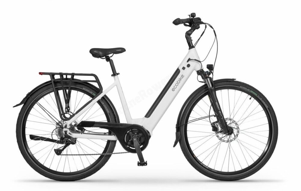 Ecobike LX 100 Biały 2025 – Nowoczesny Rower Elektryczny Miejski