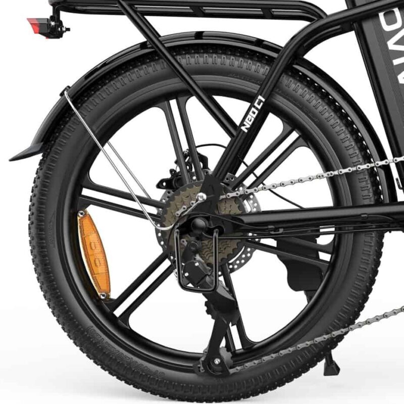 Składany rower elektryczny OVIVO NEO C1 – 250 W, 36 V 13 Ah, do 70 km, czarny 4