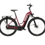 Kross Sentio Hybrid 6.0 500 – elegancki e-trekking wiśniowo-czarny połysk