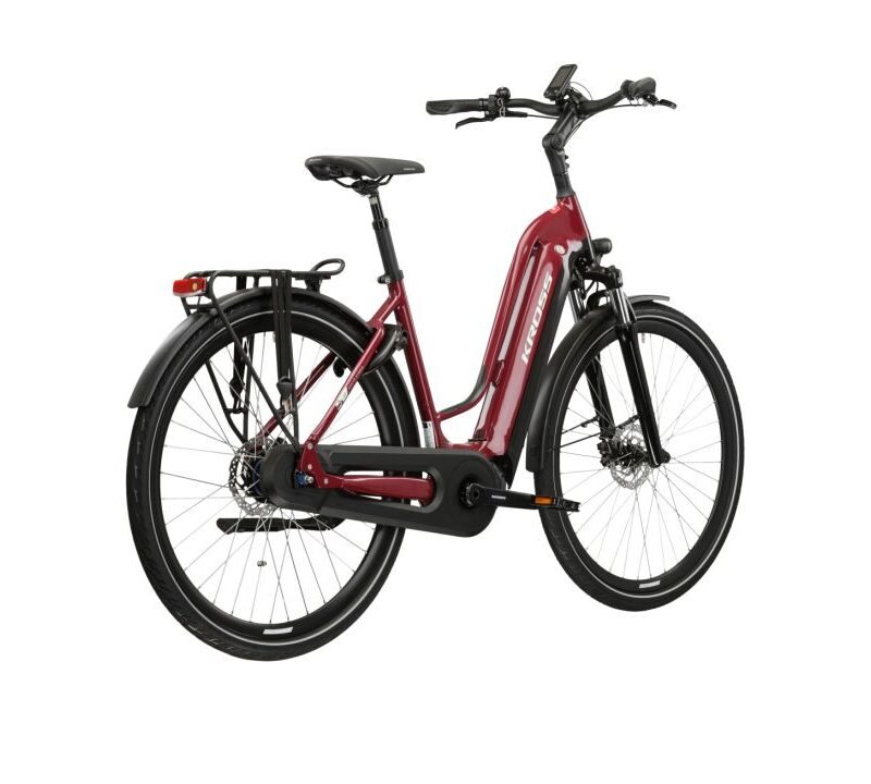 Kross Sentio Hybrid 6.0 500 – elegancki e-trekking wiśniowo-czarny połysk 7 Kross Sentio Hybrid 6.0 500 – elegancki e-trekking wiśniowo-czarny połysk 3