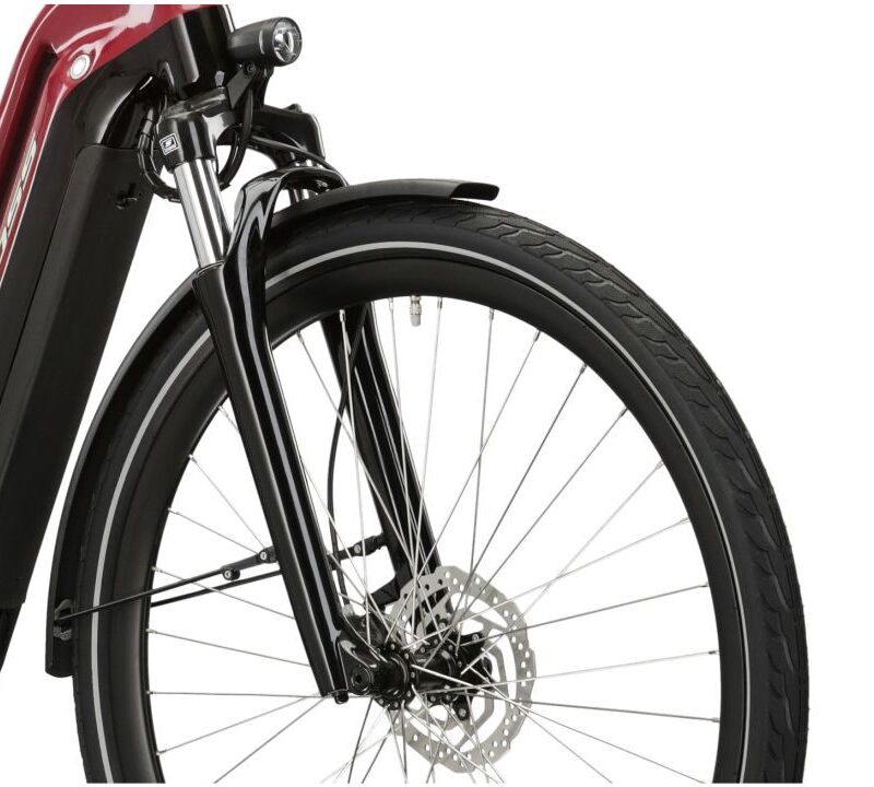 Alternative view of Kross Sentio Hybrid 6.0 500 – elegancki e-trekking wiśniowo-czarny połysk