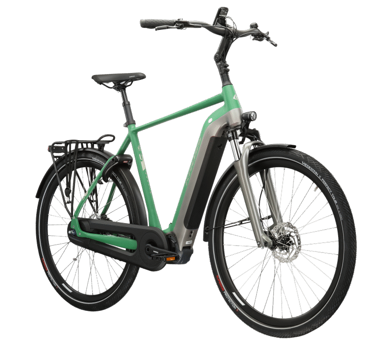 Alternative view of Kross Sentio Hybrid 6.0 500 – rower elektryczny trekkingowy zielony/szary