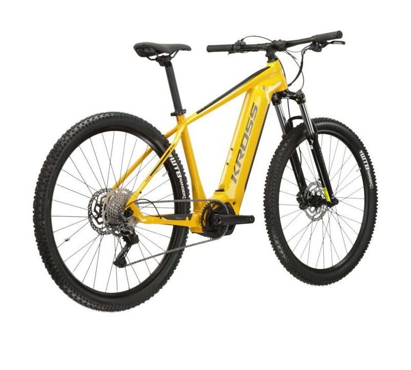 Alternative view of Kross Level Boost 1.0 500 – Elektryczny Rower MTB w Kolorze Żółtym i Czarnym