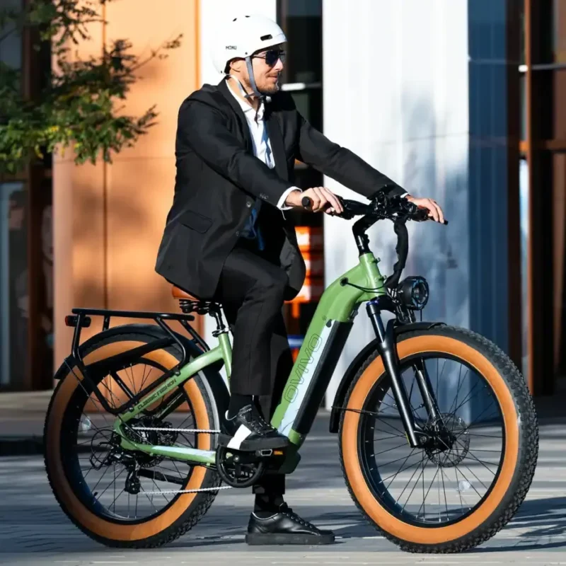 Alternative view of OVIVO Hyper V6 zielony – 250 W, bateria 48 V 20 Ah, zasięg do 150 km