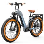 Rower elektryczny OVIVO V6 żółty – 250W, 48V 20Ah, 150 km zasięgu