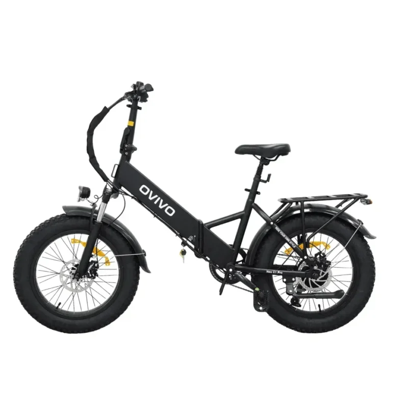 Rower elektryczny OVIVO NEO C1 Pro 250W – Czarny, 20" x 4" opony, 36V 10.4Ah, LCD 2