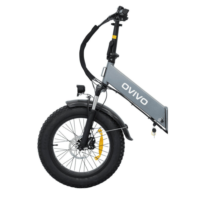 Rower elektryczny OVIVO NEO C1 Pro 250W – Szary, 20" x 4" opony, 36V 10.4Ah, LCD 4