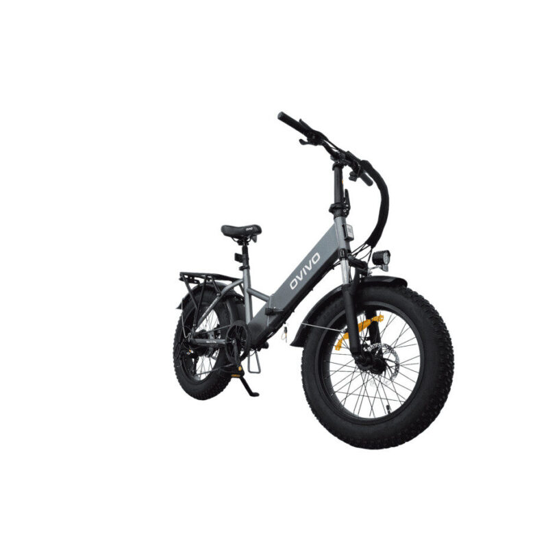 Rower elektryczny OVIVO NEO C1 Pro 250W – Szary, 20" x 4" opony, 36V 10.4Ah, LCD 2