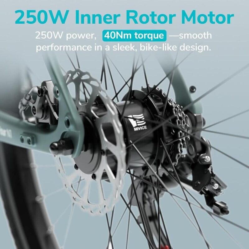 ENGWE N1 Air – ultralekki miejski rower elektryczny 250W z ramą z włókna węglowego i zasięgiem do 100 km 4