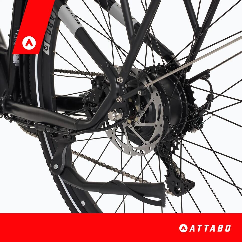 ATTABO E‑SPATE 2.0 – rower trekkingowy elektryczny 28″ • 36 V 15 Ah • zasięg do 150 km 3 ATTABO E‑SPATE 2.0 – rower trekkingowy elektryczny 28″ • 36 V 15 Ah • zasięg do 150 km - obrazek 3