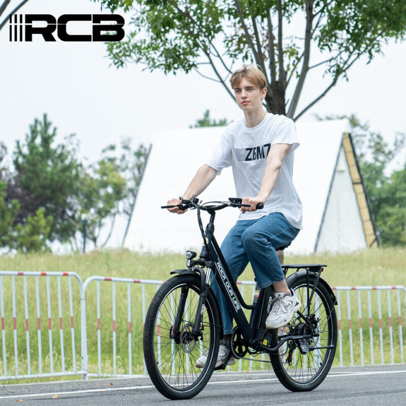 Alternative view of Rower elektryczny RCB RK8S 26″ 250 W 36 V 10,4 Ah – zasięg 50 km, hamulce tarczowe, stalowa rama