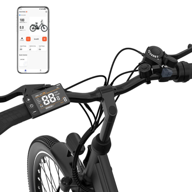 Rower elektryczny RCB RK8S 26″ 250 W 36 V 10,4 Ah – zasięg 50 km, hamulce tarczowe, stalowa rama 7 Rower elektryczny RCB RK8S 26″ 250 W 36 V 10,4 Ah – zasięg 50 km, hamulce tarczowe, stalowa rama 2