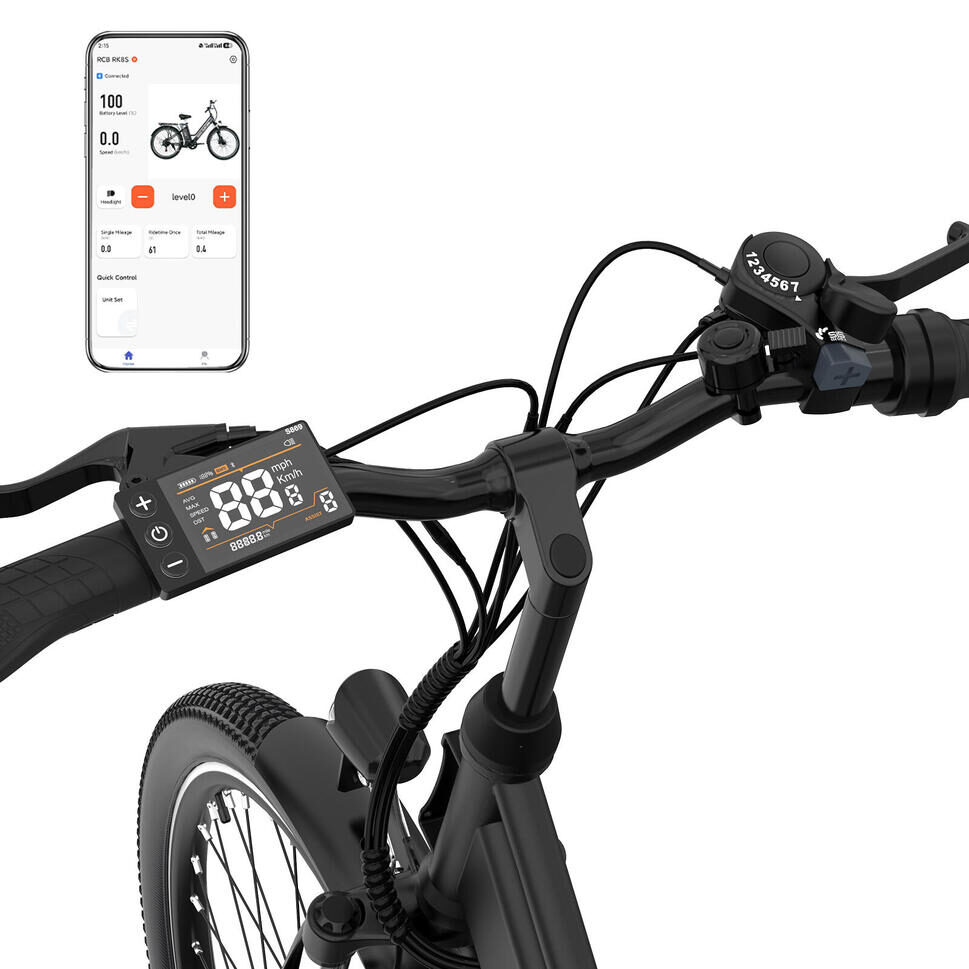 Rower elektryczny RCB RK8S 26″ 250 W 36 V 10,4 Ah – zasięg 50 km, hamulce tarczowe, stalowa rama 3 Rower elektryczny RCB RK8S 26″ 250 W 36 V 10,4 Ah – zasięg 50 km, hamulce tarczowe, stalowa rama - obrazek 3