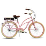 Rower elektryczny damski RoyalBi Lola 26 – Cruiser z silnikiem centralnym Bafang