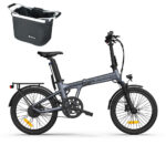 Składany rower elektryczny ADO Air 20 Pro 250W 100 km zasięgu, niebieski