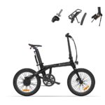 ADO Carbone składany rower elektryczny 20″ – lekki, z napędem pasowym i silnikiem BAFANG