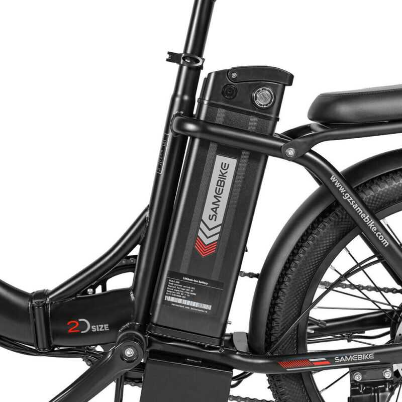 Składany rower elektryczny SAMEBIKE CY20 – 20 cali, 250W, 36V 12Ah, do 80 km zasięgu 9 Składany rower elektryczny SAMEBIKE CY20 – 20 cali, 250W, 36V 12Ah, do 80 km zasięgu 4