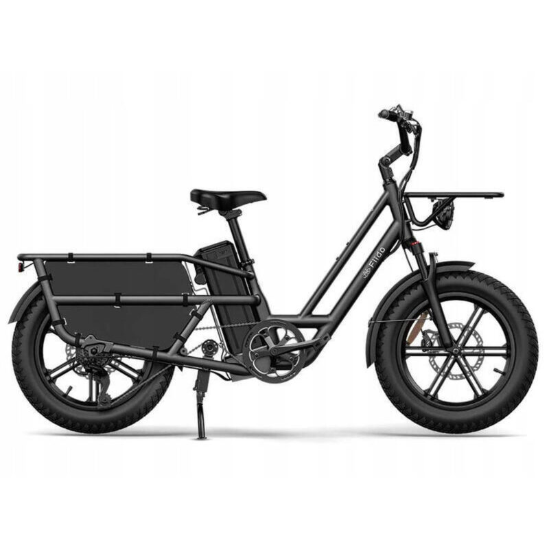Rower elektryczny cargo FIIDO T2 (20'') Fatbike Grey – 998 Wh, ładowność 200 kg, silnik 250 W