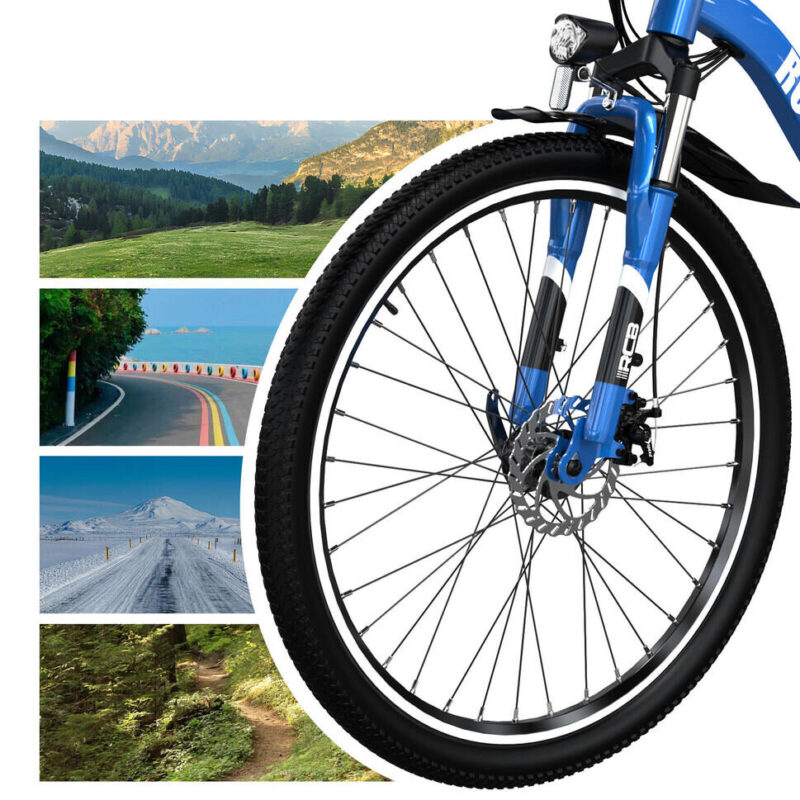 Rower elektryczny RCB-RK15 26″ 250 W – zasięg 30–50 km, 7 biegów, hamulce tarczowe 7 Rower elektryczny RCB-RK15 26″ 250 W – zasięg 30–50 km, 7 biegów, hamulce tarczowe 3