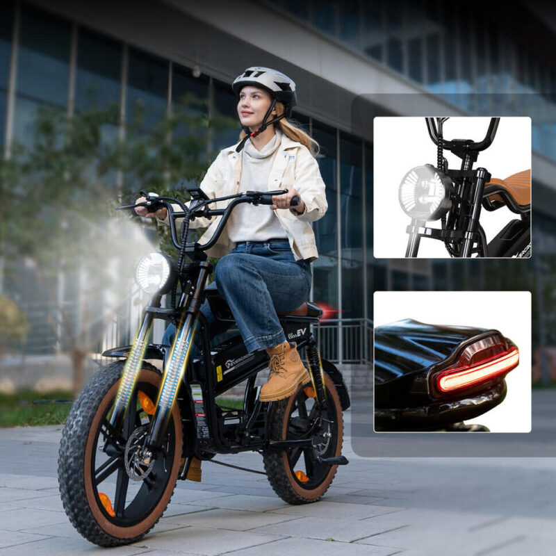 Rower elektryczny EVERCROSS EK30 250 W 48 V 15 Ah – grube opony 20×4.0, zasięg do 70 km 7 Rower elektryczny EVERCROSS EK30 250 W 48 V 15 Ah – grube opony 20×4.0, zasięg do 70 km 3