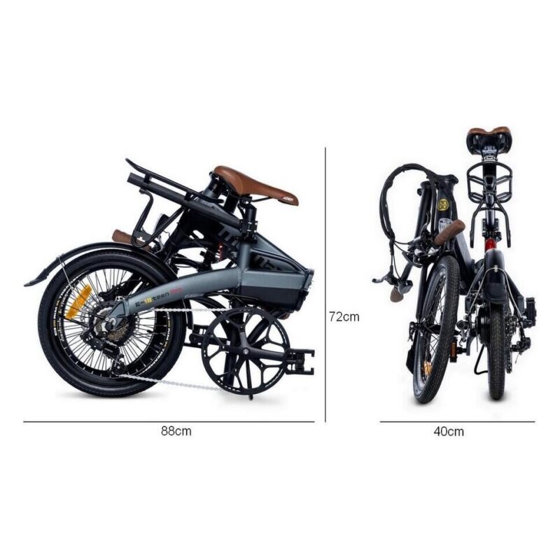 Alternative view of Składany rower elektryczny MOMA E-18TEEN 250 W 36 V 9 Ah – lekki, miejski e-bike do 50 km