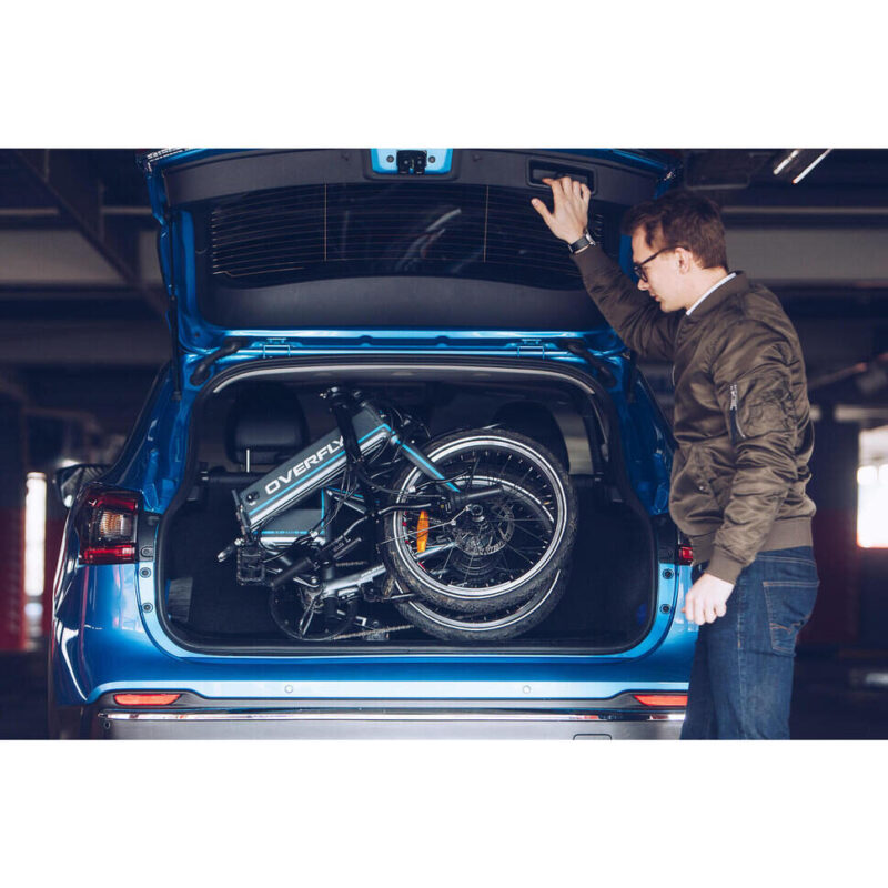 Alternative view of Rower elektryczny składany Overfly Zing 250 W 8,7 Ah – lekki i zwinny do miasta