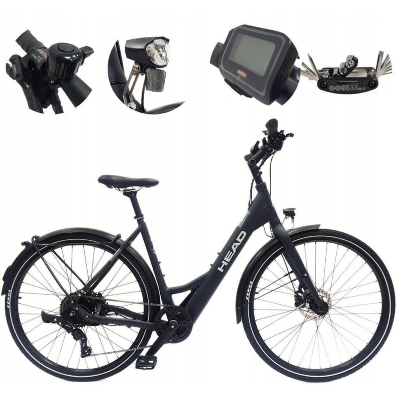 HEAD eUrban Trinity – elektryczny rower trekkingowy 28″ z silnikiem Bafang 250 W