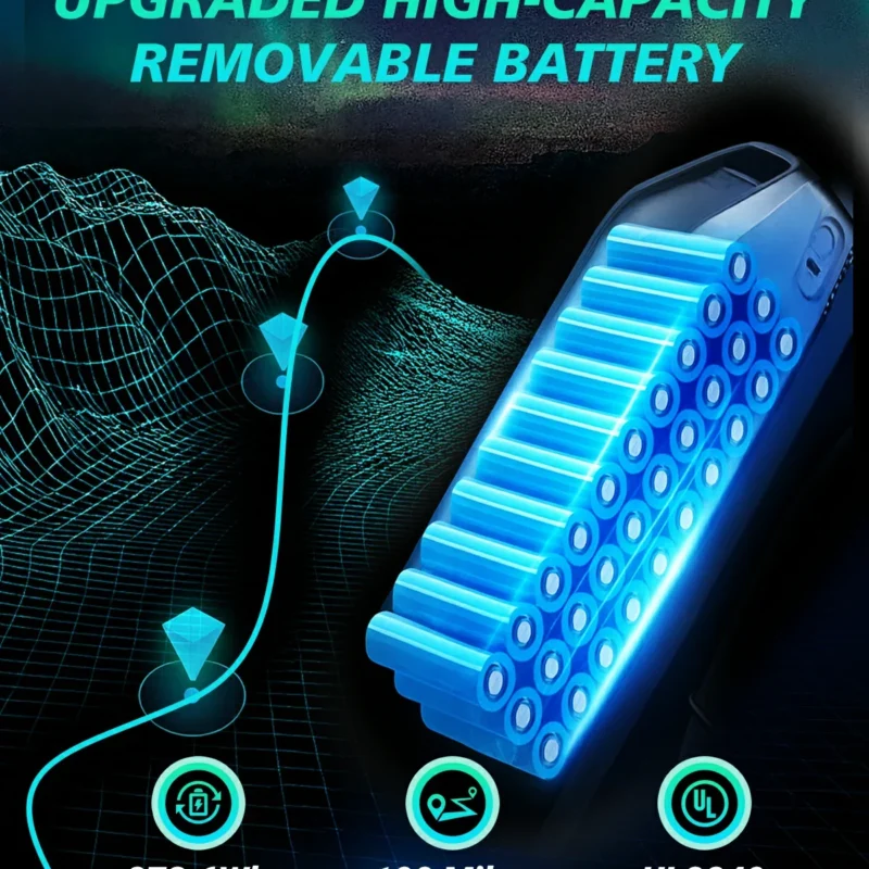 Mocny E-Rower 20″ 750W z Dużym Zasięgiem i Oponami Terenowymi 4